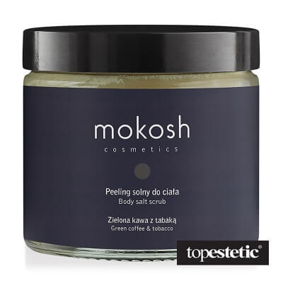 Mokosh Peeling solny do ciała Zielona kawa z tabaką 300g