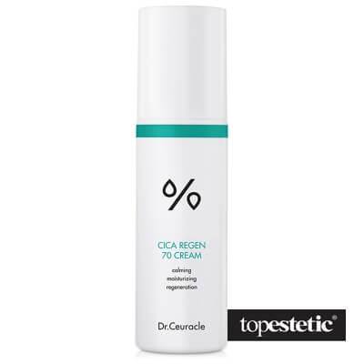 Dr Ceuracle Dr Ceuracle Cica Regen 70 Cream Lekki krem na bazie 70% ekstraktu z wąkroty azjatyckiej. Intensywnie regeneruje i łagodzi skórę 50 ml