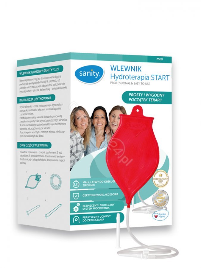 Albert POLSKA Wlewnik Hydroterapia START 1,2L x 1 szt Sanity |  OD 199 PLN!