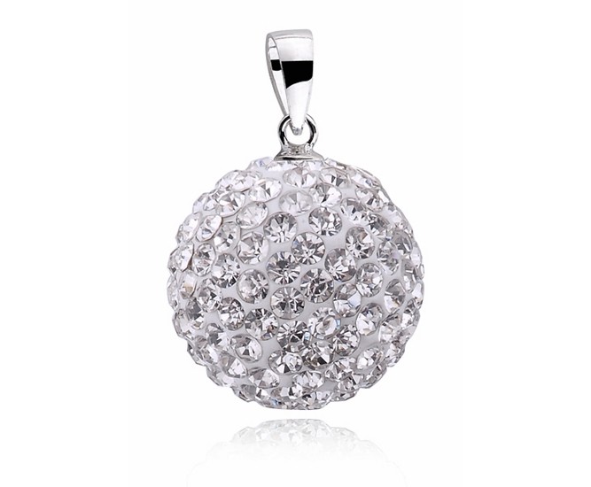 Swarovski Valerio.pl Kulka z kryształkami shamballa discoball srebro 925 CRH0001C16 CRH0001C16