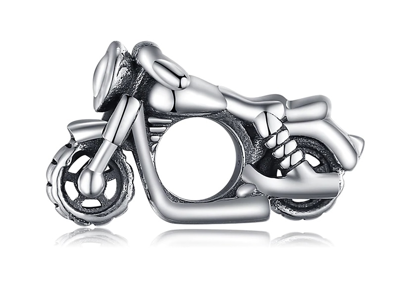 Pandora Valerio.pl Rodowany srebrny charms do motor motocykl motobike srebro 925 NEW49 NEW49