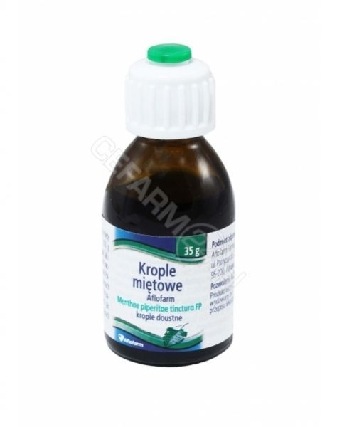 Aflofarm Tinctura menthae piperitae 35 g krople miętowe