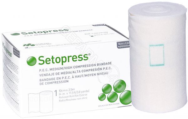 MOLNLYCKE Setopress bandaż do kompresjoterapii 10 cm x 3,5 m x 1 szt