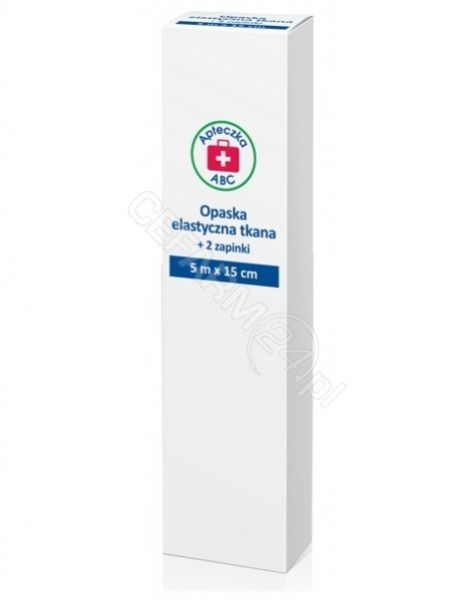 SILESIAN PHARMA SP ZOO Opaska elastyczna tkana z zapinką 5 m x 15 cm Apteczka ABC