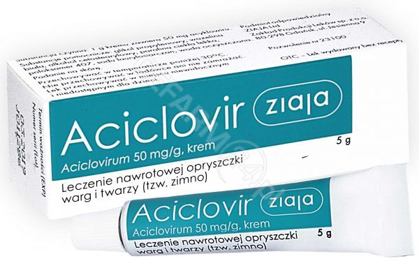 Ziaja LTD. Z.P.L. SP. Z 0.0. Aciclovir krem 50mg/g na opryszczkę warg i twarzy 5 g 3177961