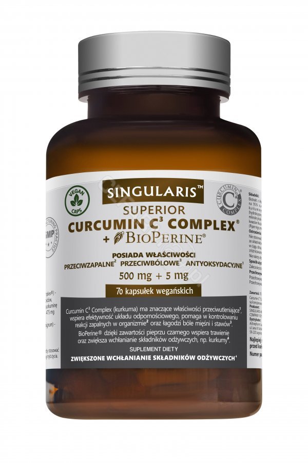 SINGULARIS Singularis Curcumin C3 Complex + Bioperine Kurkuma x 70 kaps