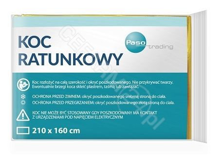 PASO Koc ratunkowy 160 cm x 210 cm Paso |  OD 199 PLN!