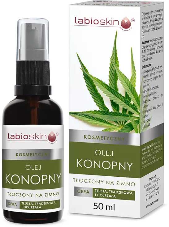 Laboratorium BioOil Olej konopny tłoczony na zimno 50 ml