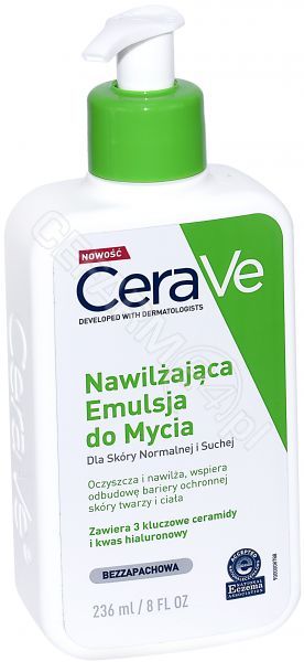 CeraVe CeraVe Nawilżająca emulsja do mycia twarzy i ciała skóra normalna i sucha 236 ml