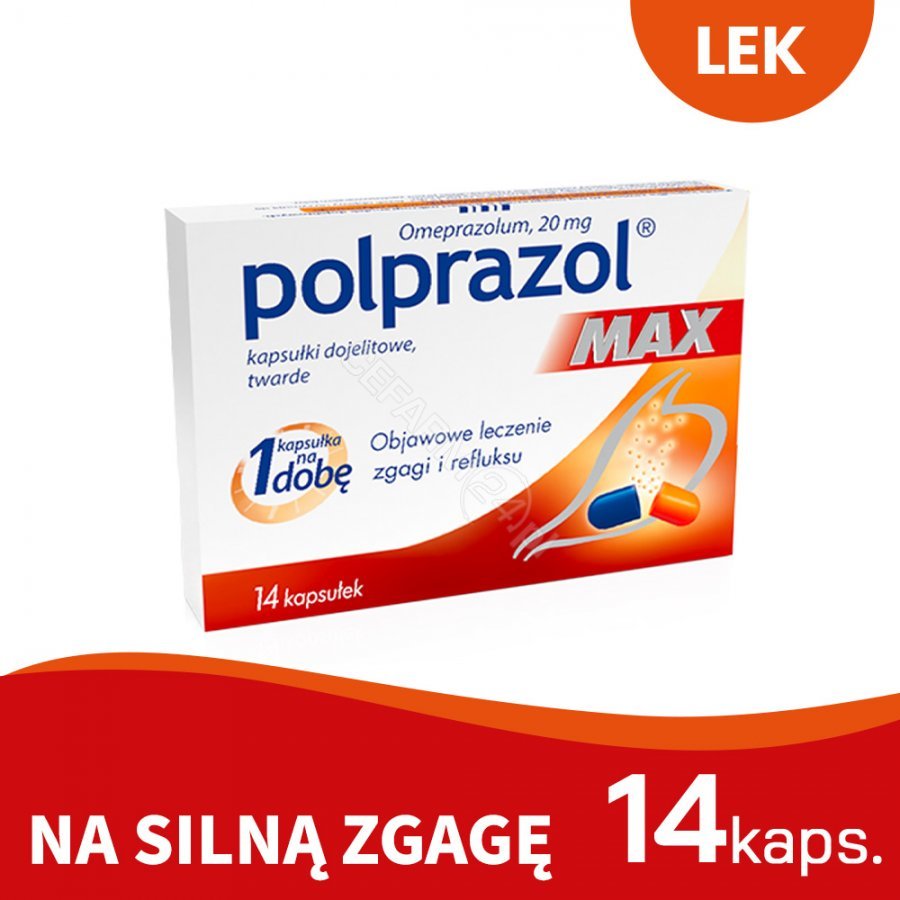 Medana PHARM Polprazol MAX 20 mg x 14 kaps dojelitowych blister