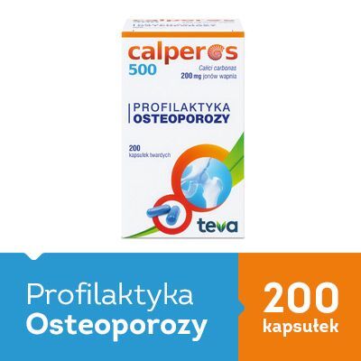 Фото - Вітаміни й мінерали CALPEROS 500mg, 200 kapsułek