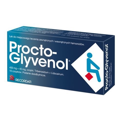 RECORDATI Procto-glyvenol x 10 czopków