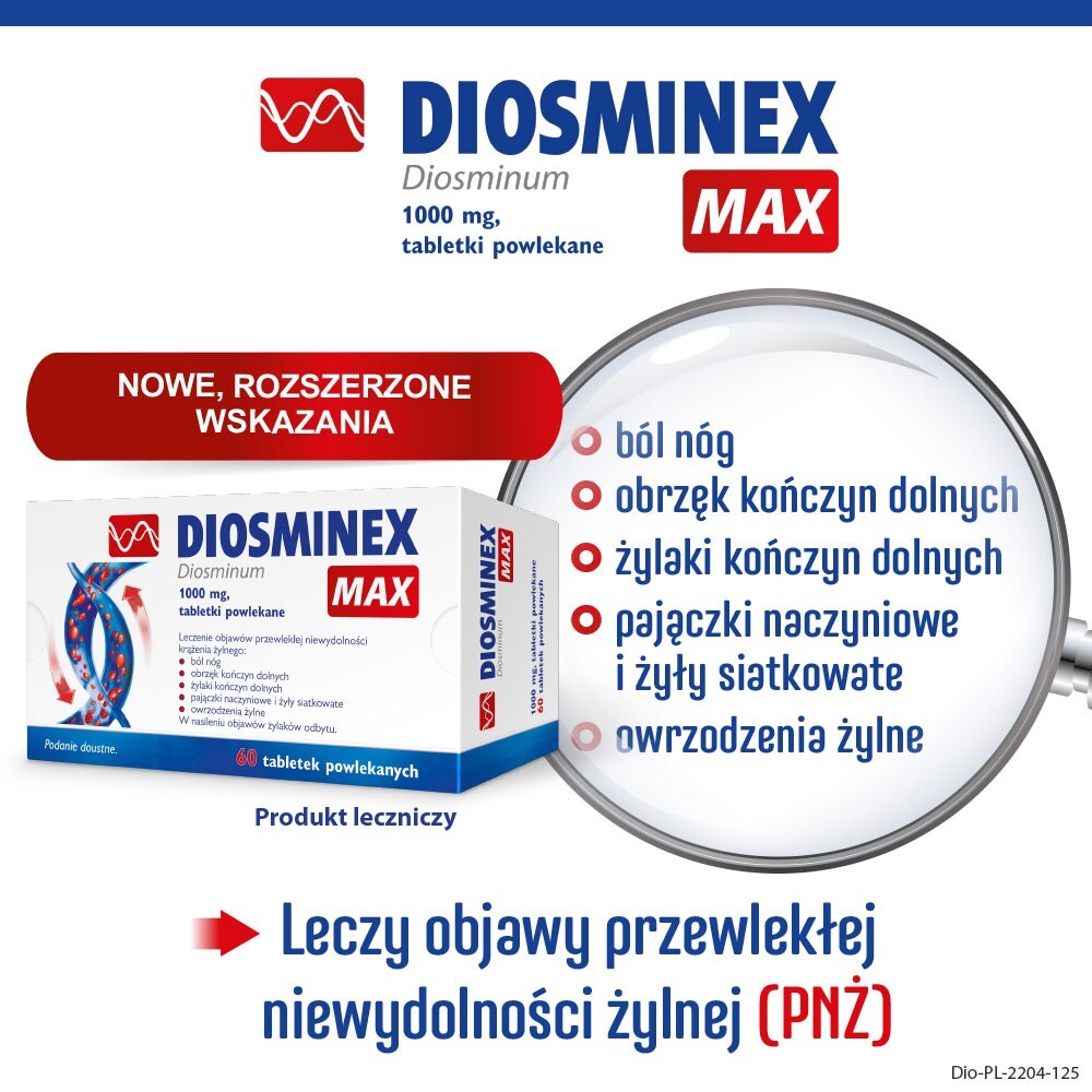 PharmaSwiss Diosminex MAX 1000 mg 60 tabl.