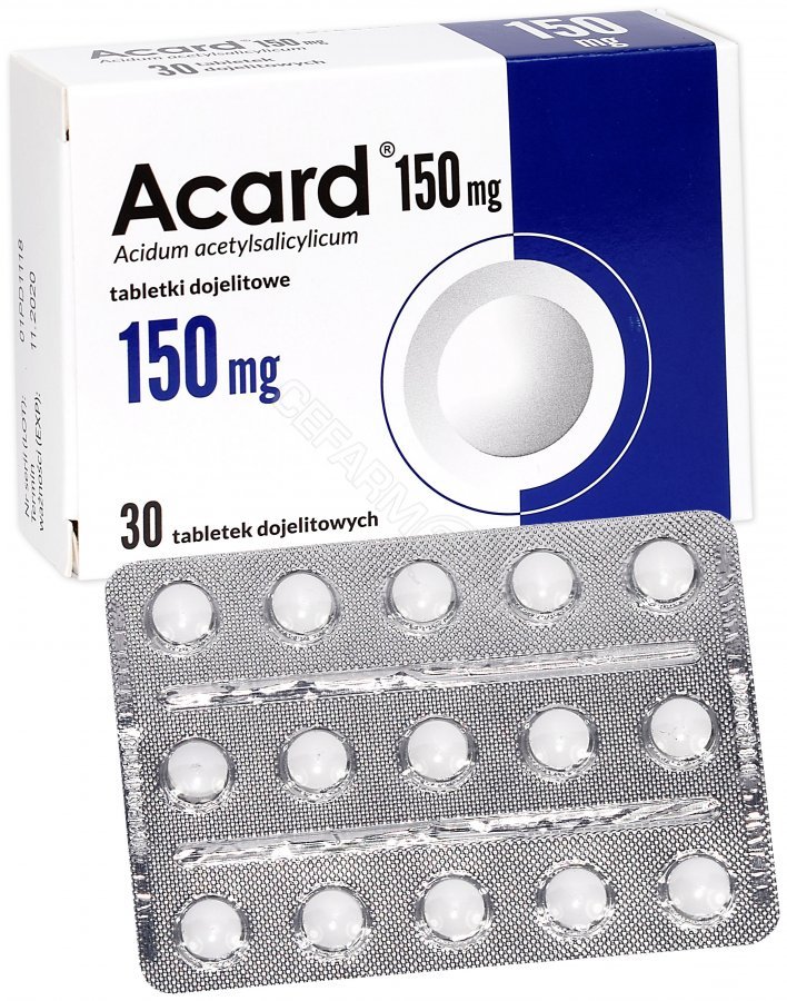 Acard 150 mg x 30 tabl dojelitowych