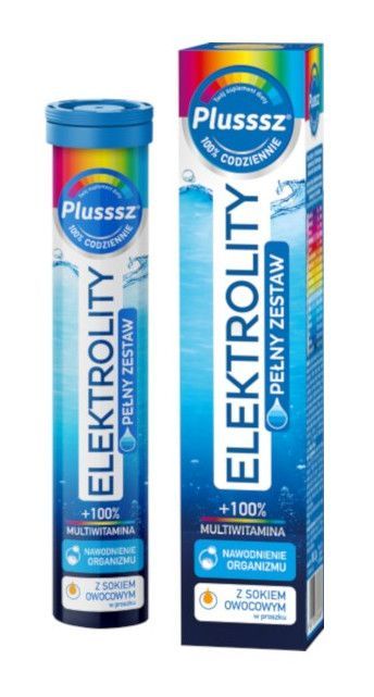 Polski Lek Plusssz Elektrolity + Multiwitamina 24 tabl musujące 3171141