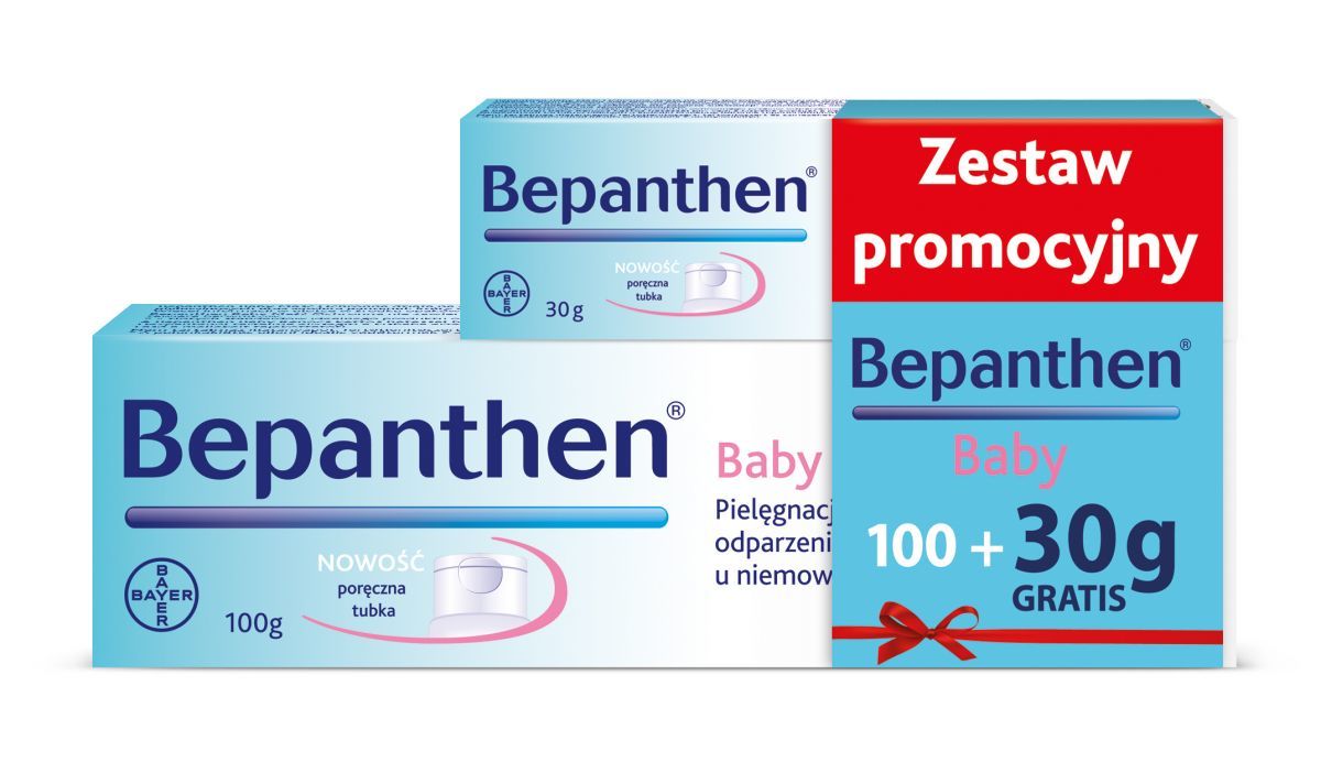 Bayer Baby maść ochronna przed odparzeniami zestaw 100 g + 30 g 7055458