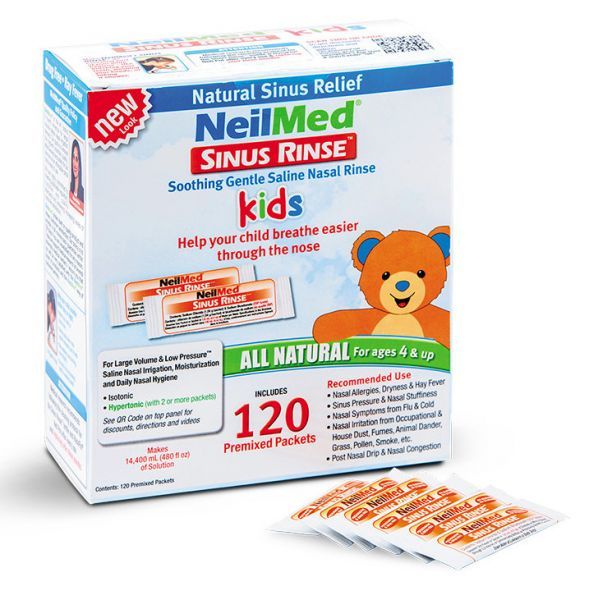 Sinus Rinse Kids zestaw uzupełniający dla dzieci 120 saszetek 9054745