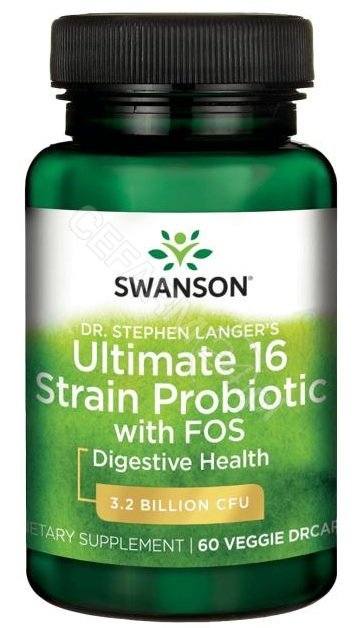 SWANSON Ultimate 16 strain probiotics 60kaps Probiotyk - suplement diety