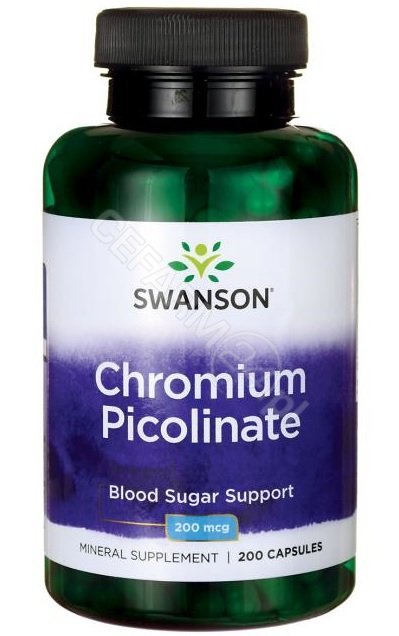 SWANSON Pikolinian Chromu 200mcg - (200 kap)