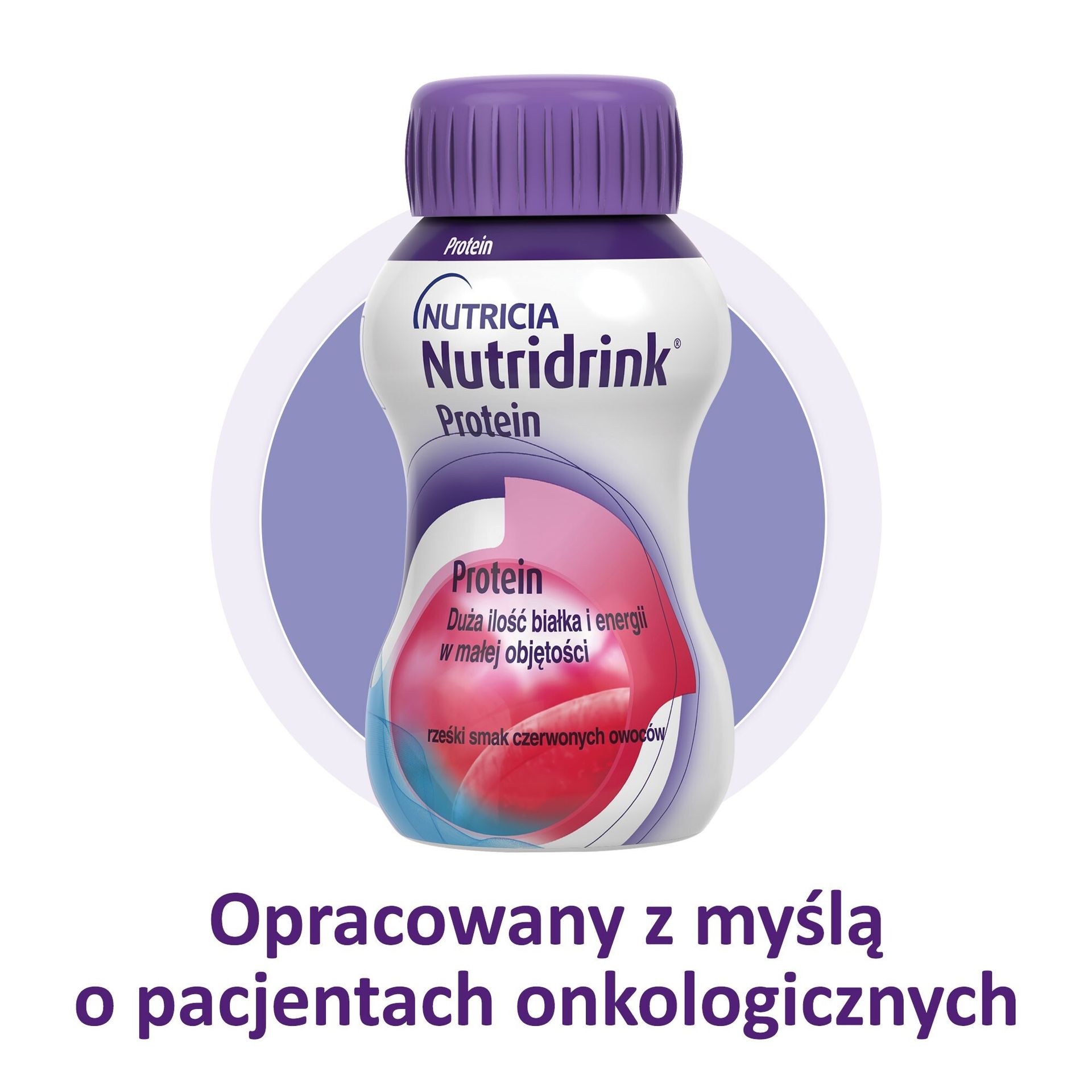 NUTRICIA Nutridrink protein rześki smak czerwonych owoców 4 x 125 ml