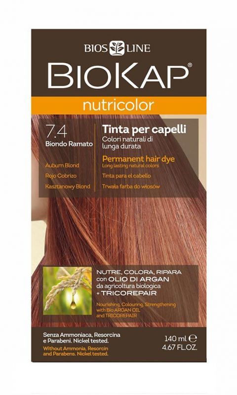 Biokap Lab Pharma Nutricolor 7.4 Kasztanowy Blond 140 ml 7042998