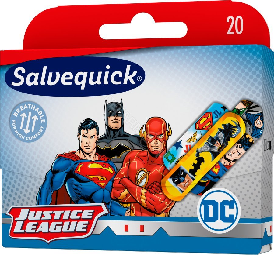 Salvequick Justice League, plastry, 20 sztuk 9090919