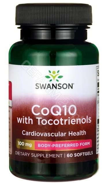 SWANSON CoQ10 with 10mg Full-Spectrum Tocotrienols 60 kaps