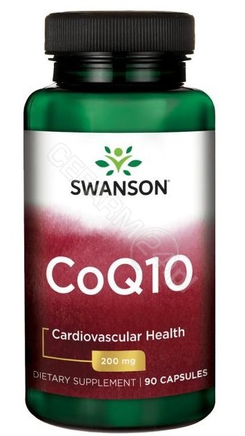 SWANSON Koenzym Q10 200mg 90kaps softgels CoQ10 - suplement diety