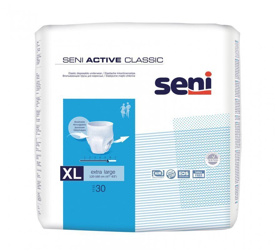 TZMO S.A. 4x Majtki Seni Active Classic XL 30 szt. - ostatnia paczka 20% taniej!