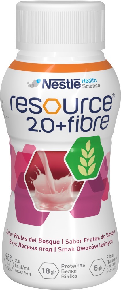 NESTLE Resource 2.0+Fibre 4x200 ml smak owoców leśnych