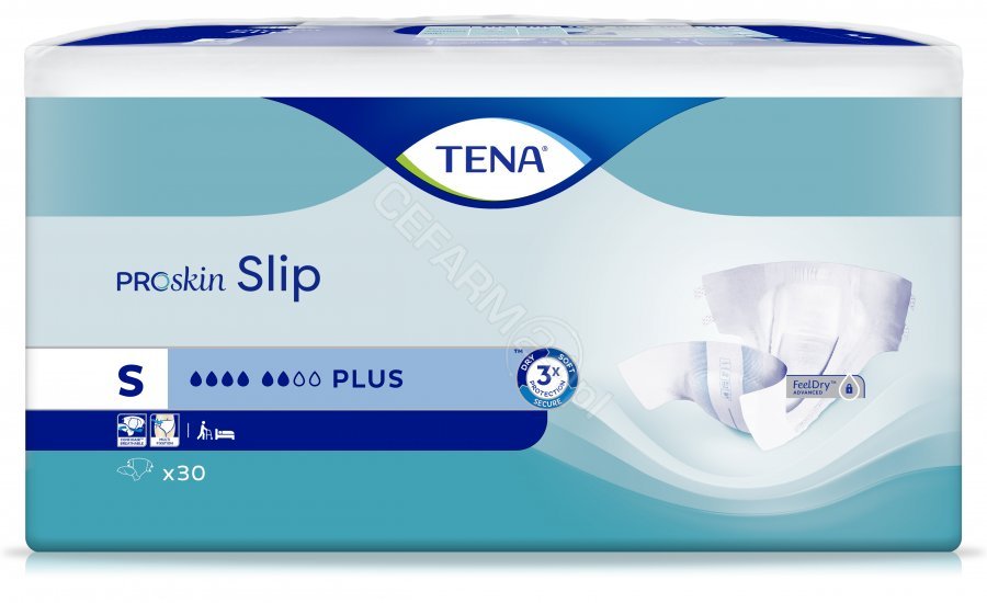SCA Tena SCA HYGIENE PRODUCTS SP. Z O.O. Slip Plus Pieluchomajtki rozmiar S, 30 sztuk
