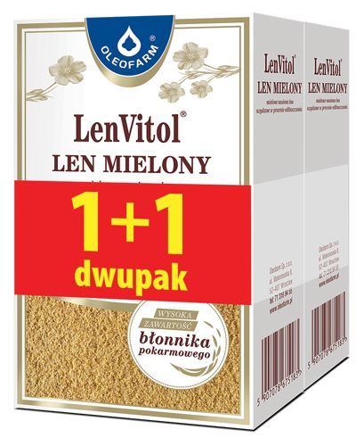 OLEOFARM LenVitol len mielony dwupak 200+200g