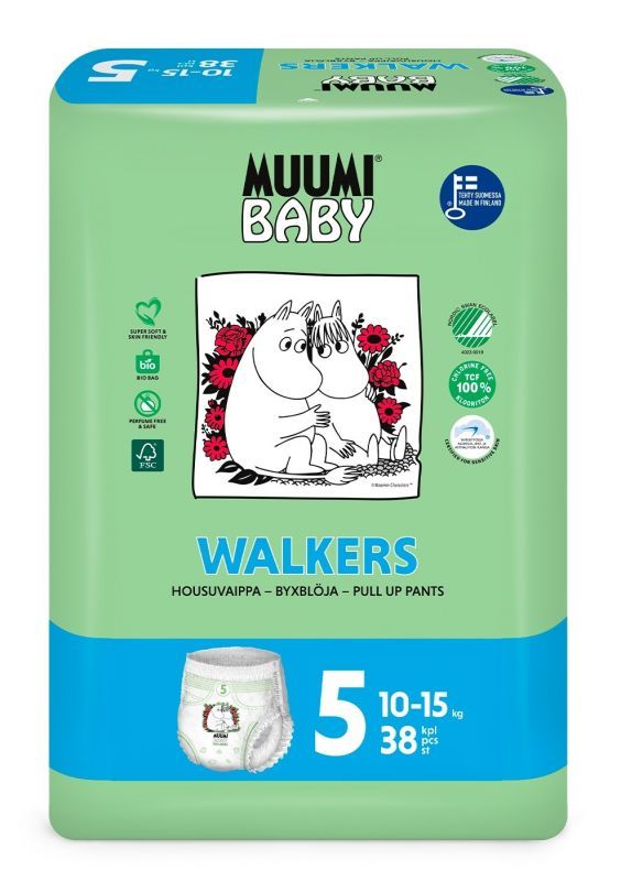 Daltra sp. z o.o. Daltra Muumi Walkers pieluchomajtki 10-15 kg 38 sztuk