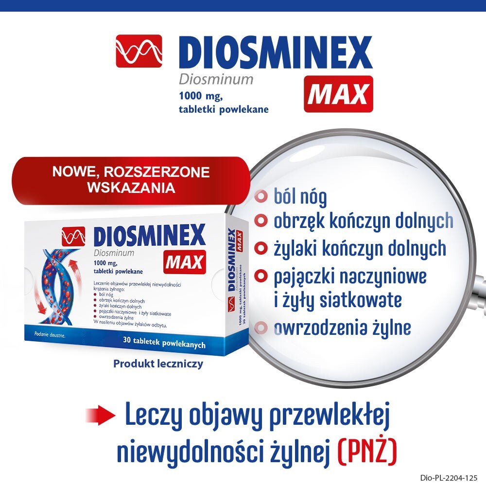 Diosminex MAX 1000 mg 30 tabl.