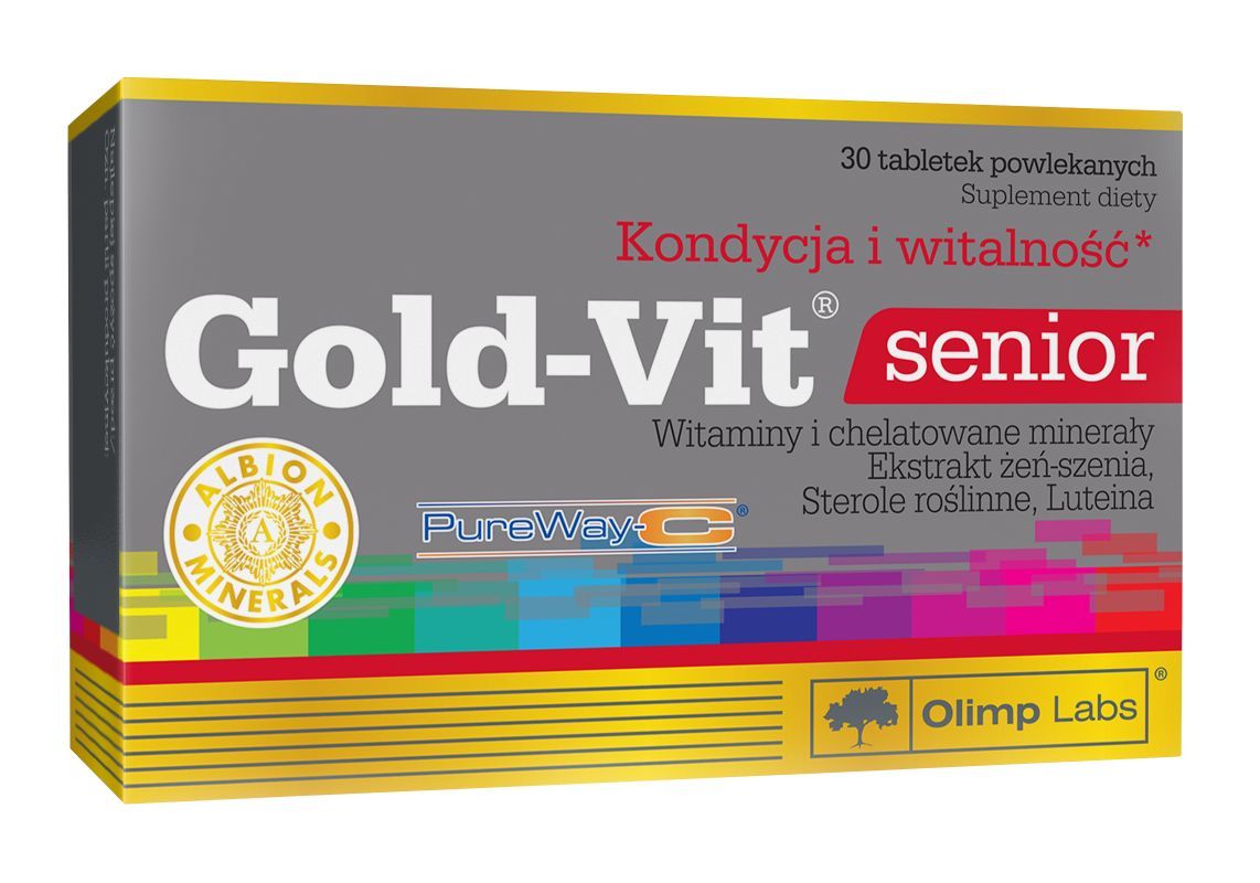 Фото - Вітаміни й мінерали Olimp Gold-Vit senior - 30 tabletek 