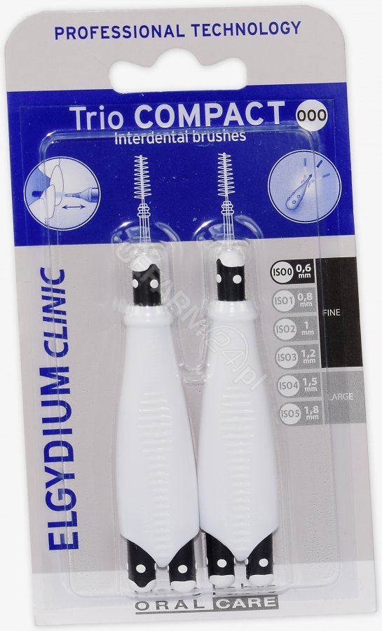 Szczoteczki międzyzębowe Elgydium CLINIC Trio COMPACT 000 x 6 szt