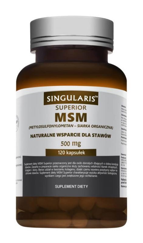 SINGULARIS-HERBS Singularis Superior MSM 120 kapsułek Długi termin ważności! 8055111