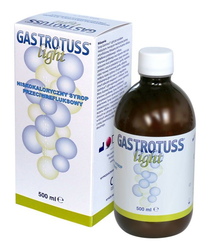 Gastrotuss Light, niskokaloryczny syrop przeciwrefluksowy, 500 ml   9075370