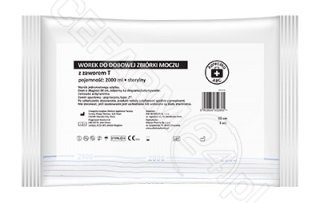 SILESIAN PHARMA Worek do dobowej zbiórki moczu z zaworem T 2L Apteczka ABC |  OD 199 PLN!