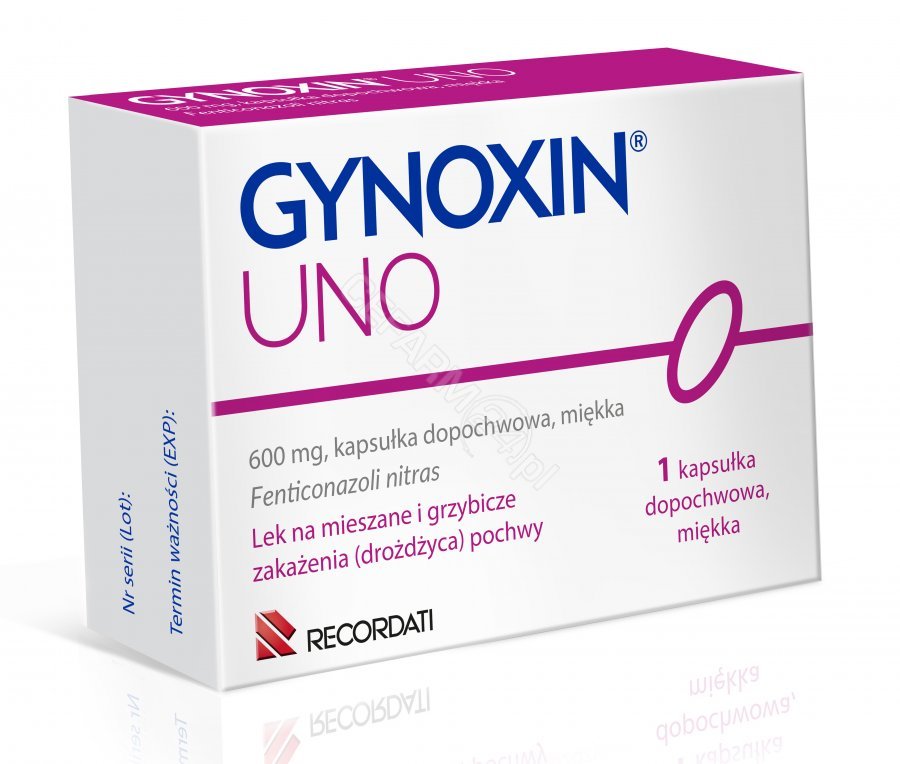 Gynoxin Uno, 0,6 g, kapsułka dopochwowa miękka, 1 sztuka  3017711