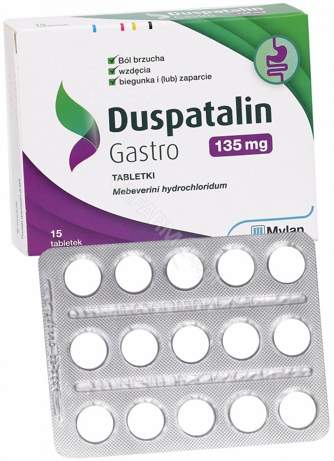 Duspatalin Gastro, 0,135 g, 15 tabletek  |Darmowa dostawa od 199,99 zł !!! 3621303