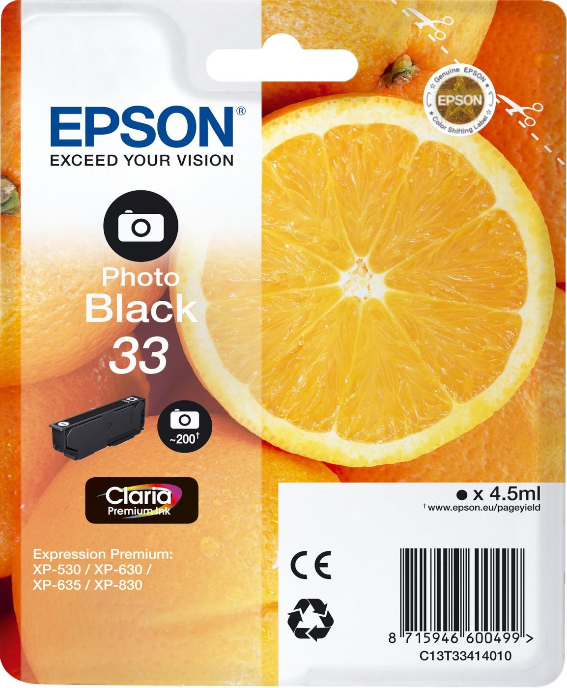 Epson T3341 czarny foto 200 str. C13T3341401