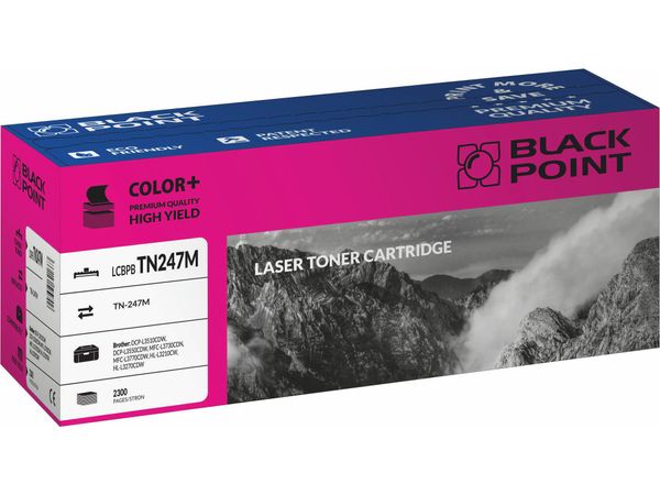 Black Point TN-247M MAGENTA toner zamiennik do Brother: DCP-L3510CDW, DCP-L3550CDW, MFC-L3730CDN, MFC-L3770CDW, HL-L3210CW, HL-L3270CDW LCBPBTN247M