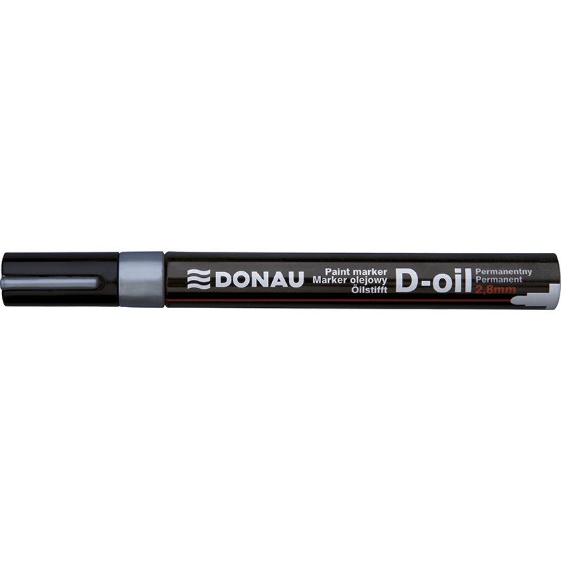 Donau Marker D-oil olejowy 2,8mm gruby - srebrny