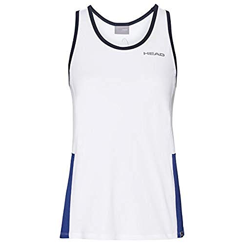 Head Club Tank Top G dziewczęce T-shirty biały white/royal 152 816469-WHRO152
