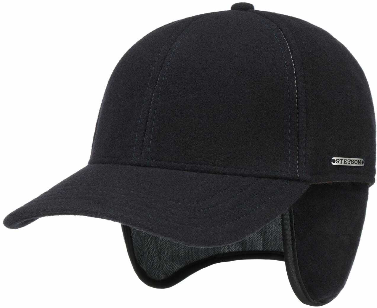 Czapka Vaby z Nausznikami by Stetson, ciemnoniebieski, S (54-55 cm)