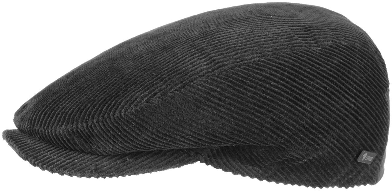 Płaski Kaszkiet Cordial by Lipodo, czarny, S (54-55 cm)