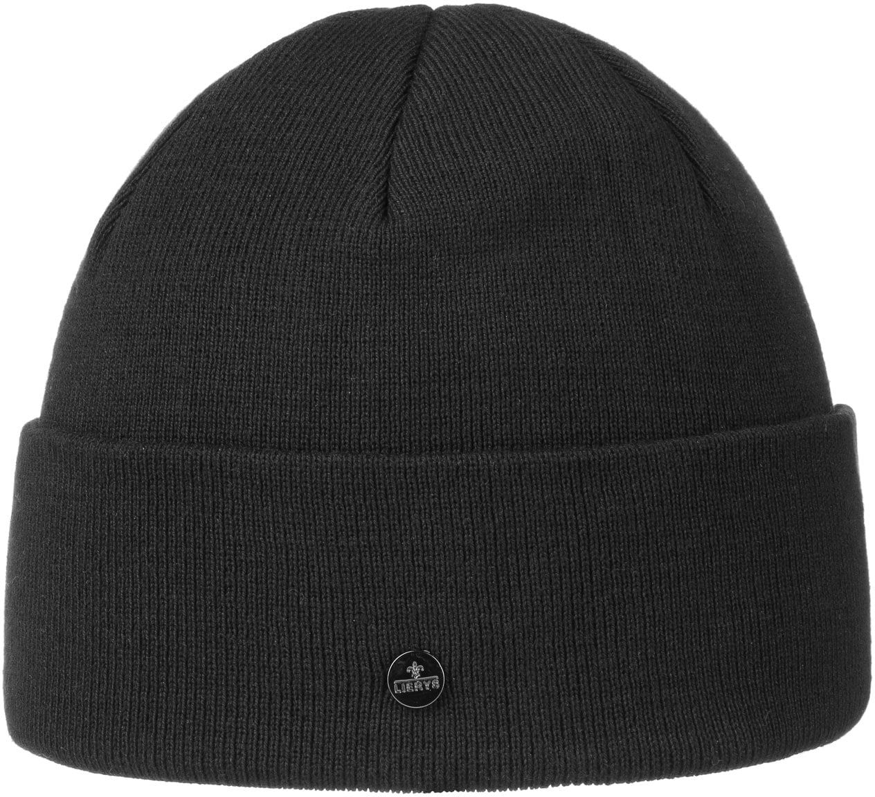 Czapka z Mankietem Giro Cotton by Lierys, czarny, One Size