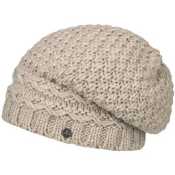Czapka Dzianinowa Oversize Pinea by Lierys, jasnobeżowy, One Size