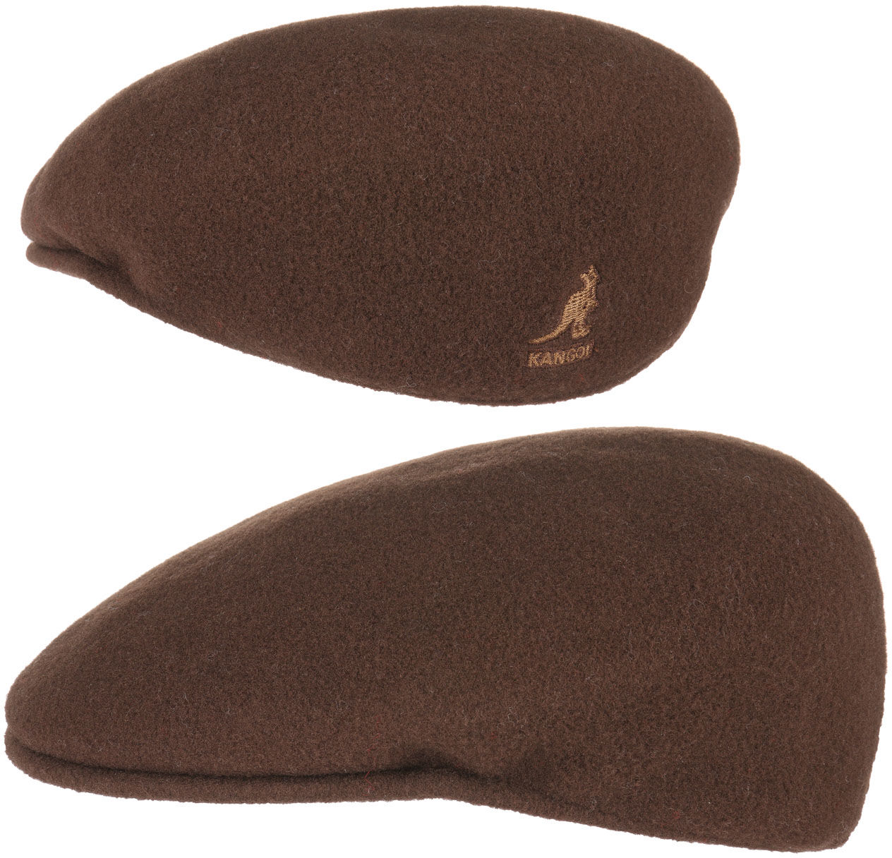 Płaski Kaszkiet 504 by Kangol, brązowy, S (54-55 cm)